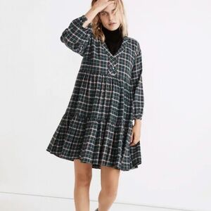 Madewell flannel Colette mini dress